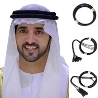 Qamis islamique traditionnel pour hommes + Shemagh blanc premium + Ensemble Agal Igal noir de haute qualité - Léger et à séchage rapide