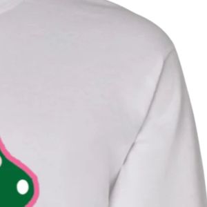 Camiseta Blanca de Manga Larga con Cuello Redondo y Estampado Gráfico, Camiseta Informal para Mujer, Diseño Colorido en la Parte Delantera, Ropa de Moda Urbana, Top para Uso Diario - Product Image 4