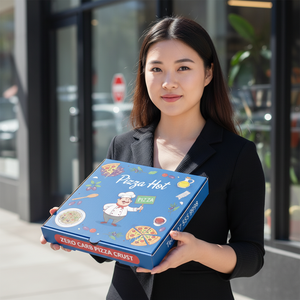 Custom Logo Printing Personalized <b>Pizza</b> <b>Box</b> for <b>Pizza</b> Packaging and Fast Food Delivery Packaging Solutions - Product Image 6