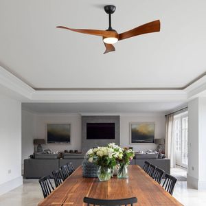 Ventilador de Techo de 52 Pulgadas con Motor de Corriente Continua de Bajo Consumo, con Luz y Control Remoto de 6 Velocidades - Product Image 4
