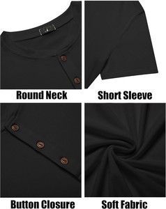 T-shirt en coton classique pour homme tendance, logo personnalisé sur le devant, haute qualité, respirant, manches courtes, coupe décontractée, séchage rapide - Product Image 6