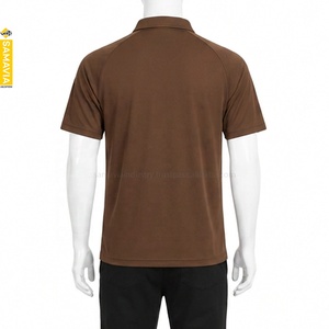 SAMAVIA Custom Plain <b>Brown</b> <b>Men's</b> <b>Polo</b> <b>Shirts</b> Short Sleeve Moisture Wicking Casual Golf Uniform OEM ODM Wholesale Manufacturer - Product Image 2