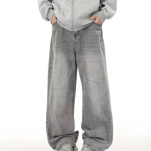 Fashion <b>Men</b> <b>Baggy</b> Pants Relaxed Fit Loose Straight Leg <b>Trousers</b> Casual Everyday Streetwear Bottoms Wholesale Clothing - Product Image 5