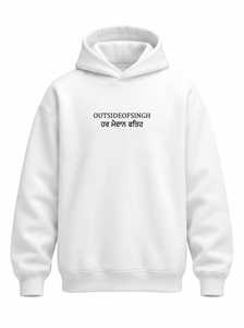<b>White</b> <b>Women's</b> Woven 100% Bamboo Fiber Pullover Hoodie Drop Shoulder <b>Sweatshirt</b> Front Letter Embroidery Print - Product Image 1