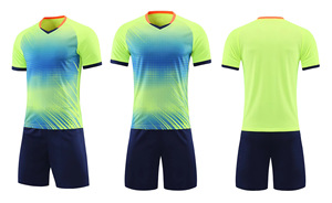 Maillots de football personnalisés à sublimation, 100 % polyester, séchage rapide, col en V, respirants, uniformes d'équipe de football - Product Image 5
