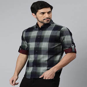 Manga larga de algodón sin arrugas para hombre de alta calidad para camisas de vestir con cuello de Polo diseño de botones personalizable de primavera para - Product Image 4