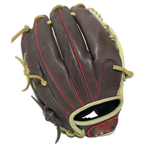Classic Baseball Glove Right-Handed Solid <b>Brown</b> and <b>Tan</b> Durable Training Equipment - Product Image 2