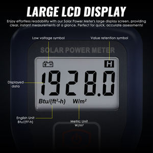Medidor de Energía Solar Profesional, Piranómetro de Alta Precisión de 340-1100nm para Investigación Solar y Agricultura - Product Image 5