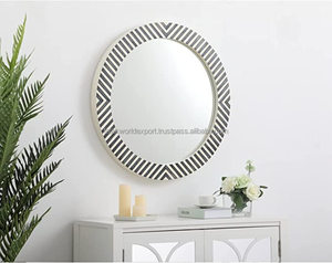 Cadre de miroir incrusté de résine de luxe pour la décoration intérieure Miroir décoratif personnalisé de Falak World Export - Product Image 4
