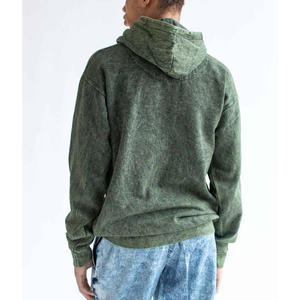 Sudadera con capucha de algodón personalizada con acabado ácido para uso diario, ideal para la personalización de logotipos. - Product Image 5