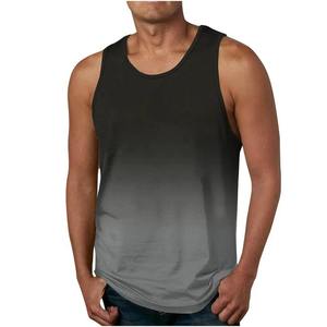 Débardeur de sport pour homme, décontracté, respirant, moulant, pour la course et l'entraînement, à manches courtes, tricoté, 100% coton, anti-boulochage, 180g - Product Image 6