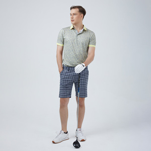 Chemises de golf en polyester tricoté sublimé pour hommes, personnalisables, design vierge, respirantes, à manches courtes, séchage rapide, boutonnées, vente en gros - Product Image 2