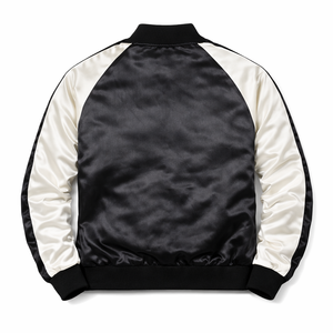 Chaqueta de Satén Premium |   Chaqueta Satinada Estilo Universitario con Logotipo Personalizado Unisex |   Precios de Fábrica de Fabricante Mayorista OEM - Product Image 2