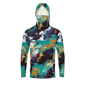 Camisa de Pesca Unisex de Manga Larga Personalizada, Poliéster de Secado Rápido, UPF 50, Transpirable, Impermeable, Antibacteriana, Sudadera con Capucha para Exteriores - Product Image 6
