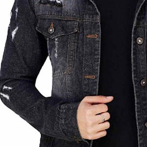 Denim Jeans <b>Jacket</b> Wholesale Excellent Quality Men's Hooded Breathable Quick Dry Winter <b>Jacket</b> - Product Image 2