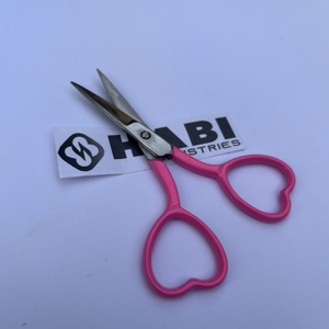 Heart Ring Embroidery Scissors Custom Color Stainless Steel Right-<b>Handed</b> Small <b>Nail</b> Blunt Tip Custom Logo Knitting Shears - Product Image 4