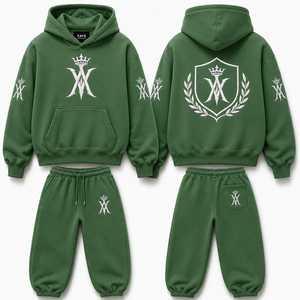 Royal Crest เสื้อฮู้ดขนแกะแบบสวมหัวมีฮู้ดเสื้อคลุมหรูหราเสื้อวอร์มใส่ตามท้องถนน - Product Image 3