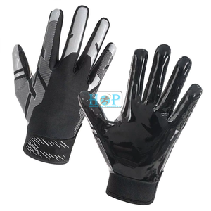 Gants de course au design sportif pour hommes, en polyester chaud, résistants à l'eau, doublure douce, antidérapants, tissu durable, gants de course sportifs - Product Image 1