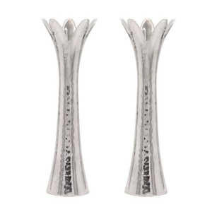 Juego de candelabros plateados de alta calidad para velas cónicas, elegantes portavelas de metal para decoración del hogar y centros de mesa para bodas - Product Image 4