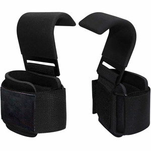 Crochets de musculation professionnels avec support de poignet renforcé et coussin en néoprène pour l'entraînement de force et les séances d'exercices - Product Image 6
