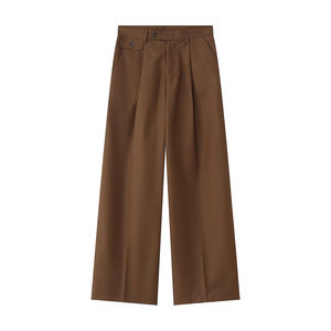 Nouveau style – Pantalon décontracté en toile à taille élastique, coupe droite, jambe large, ample et décontracté pour homme - Product Image 1