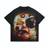 T-shirt graphique Chucky Horror Skull 2023 World Tour - INNMAG STUDIOS T-shirt noir surdimensionné pour hommes, femmes, unisexe