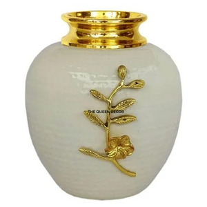 Vase à fleurs en laiton de haute qualité, design moderne, mobilier de mariage en métal, pot de fleurs décoratif à vendre - Product Image 1