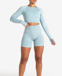 Women's 2 Piece <b>Yoga</b> Set Full Length Solid Color Polyester Cotton Mid Waist Leggings Zipper <b>Jacket</b> Breathable Quick Dry Contrast - Product Image 3