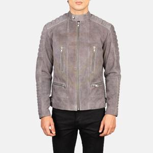 Veste en daim pour homme, qualité supérieure OEM, nouvelle mode, hiver, en cuir suédé - Product Image 4