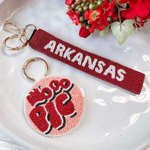 CRYSTAL CRAFT Porte-clés et dragonne personnalisables en perles de verre, faites à la main, colorées, style lettres pour la rentrée scolaire - Product Image 4