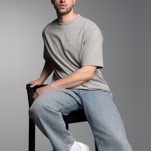 Camisetas de Manga Corta para Hombre, Talla Grande, Corte Regular, 100% Algodón Ecológico, Tejido de Punto, Cuello Redondo, Secado Rápido - Product Image 4