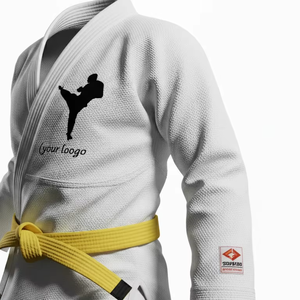 เสื้อผ้าเด็กทารกและเด็กเล็กสำหรับศิลปะการต่อสู้เทควันโดคาราเต้ยูโดบราซิลเลียนยิวยิตสู ผลิตจากผ้าฝ้าย 100% พิมพ์ลายโลโก้ตามสั่งแบบขายส่งด้วยเทคนิคการถ่ายโอนความร้อน - Product Image 3