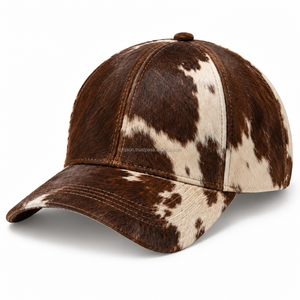 Casquettes en cuir de vachette à poils, best-sellers, avec livraison et expédition, produit le plus vendu, casquette en cuir de vachette à poils, usage décontracté - Product Image 5