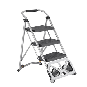 Aluminium Step <b>Ladders</b> with <b>Platform</b> Structure OEM Customizable Support - Product Image 1