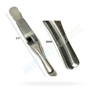 Instrumentos Quirúrgicos Médicos Profesionales, Pinzas Micro Bulldog de Acero Inoxidable - Product Image 2