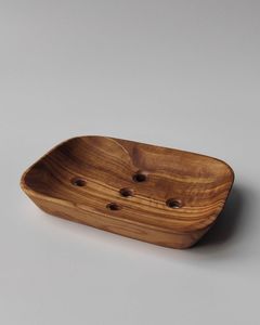 Classical Handmade Eco-Friendly Black Walnut Wood Rectangle Soap <b>Tray</b> Dish for <b>Shower</b> Made of Natural Wooden Embedded - Product Image 4