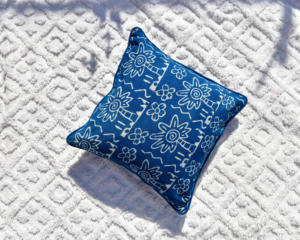 Hermosa funda de cojín de algodón con diseño impreso para decoración del hogar y uso hotelero, tela de algodón sostenible tejida a mano. - Product Image 1