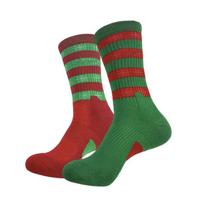White Crew Basketball <b>Socks</b> With Black Stripes Breathable Cotton Adult Sports <b>Socks</b> Summer Regular Style - Product Image 2