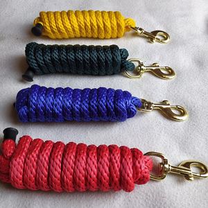 Corde de trelage pour cheval en PP solide avec crochet en acier inoxydable robuste, 2 mètres / 3 mètres, corde équestre durable pour licol de cheval - Product Image 2