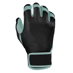 Gants de frappe en cuir noir et vert menthe avec fermeture auto-agrippante pour l'entraînement, unisexe adulte, gauche, XL, XXL, légers - Product Image 3