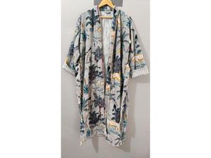 Luxury Velvet House Robe, velvet cotton Kimono Robe, Dressing Gown, wedding robe Bridesmaid winter bathrobe grey - Product Image 2