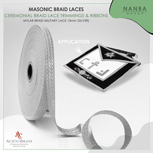 Customised Top Quality Uniform Lace <b>Braid</b> for Uniform Men | Wholesale Silver <b>Braids</b> Laces 2026 - Product Image 2