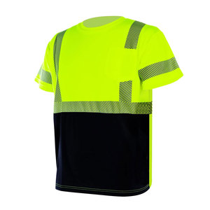 เสื้อยืดนิรภัยสะท้อนแสงสีส้มนีออน ANSI Class 2 แขนสั้น สำหรับคนงานก่อสร้าง ไซส์ XXL - Product Image 3