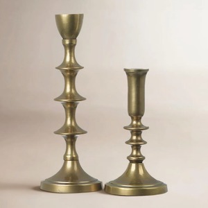 Brass Candlestick Holder Tall Elegant Home Decoration Durable Metal <b>Candle</b> Holders for Tabletop Use At <b>Cheap</b> Price - Product Image 1