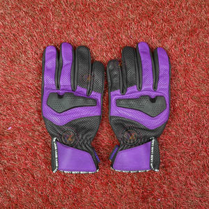 ลาซิบ สปอร์ตถุงมือมอเตอร์ไซค์หนังแท้คุณภาพสูง ถุงมือขี่มอเตอร์ไซค์วิบากในฤดูร้อน ถุงมือหนังวัวระบายอากาศได้ดี สำหรับนักขี่มอเตอร์ไซค์บนท้องถนน - Product Image 1