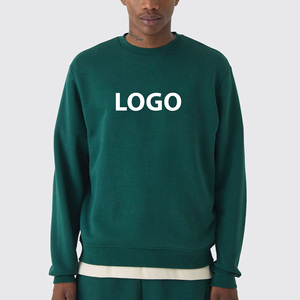 เสื้อสเวตเชิ้ตคอกลมสีเขียวสำหรับผู้ชาย ทรงปกติ พิมพ์ลายโลโก้ สไตล์ลำลอง แขนยาว ผ้าฝ้ายถัก สำหรับฤดูใบไม้ร่วง กำลังเป็นที่นิยม - Product Image 4