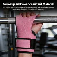 Poignées de musculation en microfibre avec support pour les poignets - Sangles antidérapantes pour soulevé de terre, tractions, développé couché, fitness en salle de sport