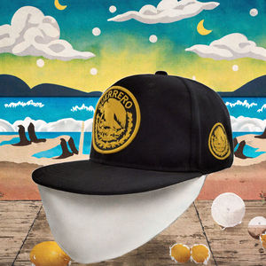 Gorra Snapback Negra de 6 Paneles Personalizada al por Mayor, de Alta Calidad, con Patrón de Bordado 3D, 100% Lona de Algodón, Ajustable, Deportiva, Unisex - Product Image 3