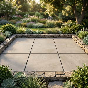 600x600x20mm Berich Hammer <b>Stone</b> Beige Porcelain Outdoor Pavers R11 Heavy Duty Rectified <b>Paving</b> - Product Image 3