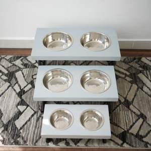 Comedero Elevado para Perros, Tazones de Acero Inoxidable para Mascotas, Comedero Elevado para Gatos, Accesorios para el Cuidado de Mascotas - Product Image 1